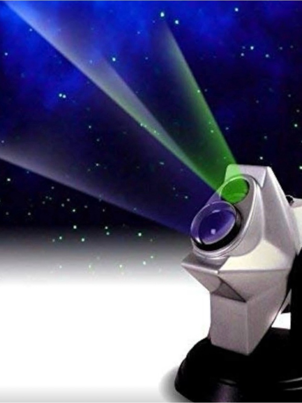 Silver Star Projector Light - Decorative LED Night Sky Projector